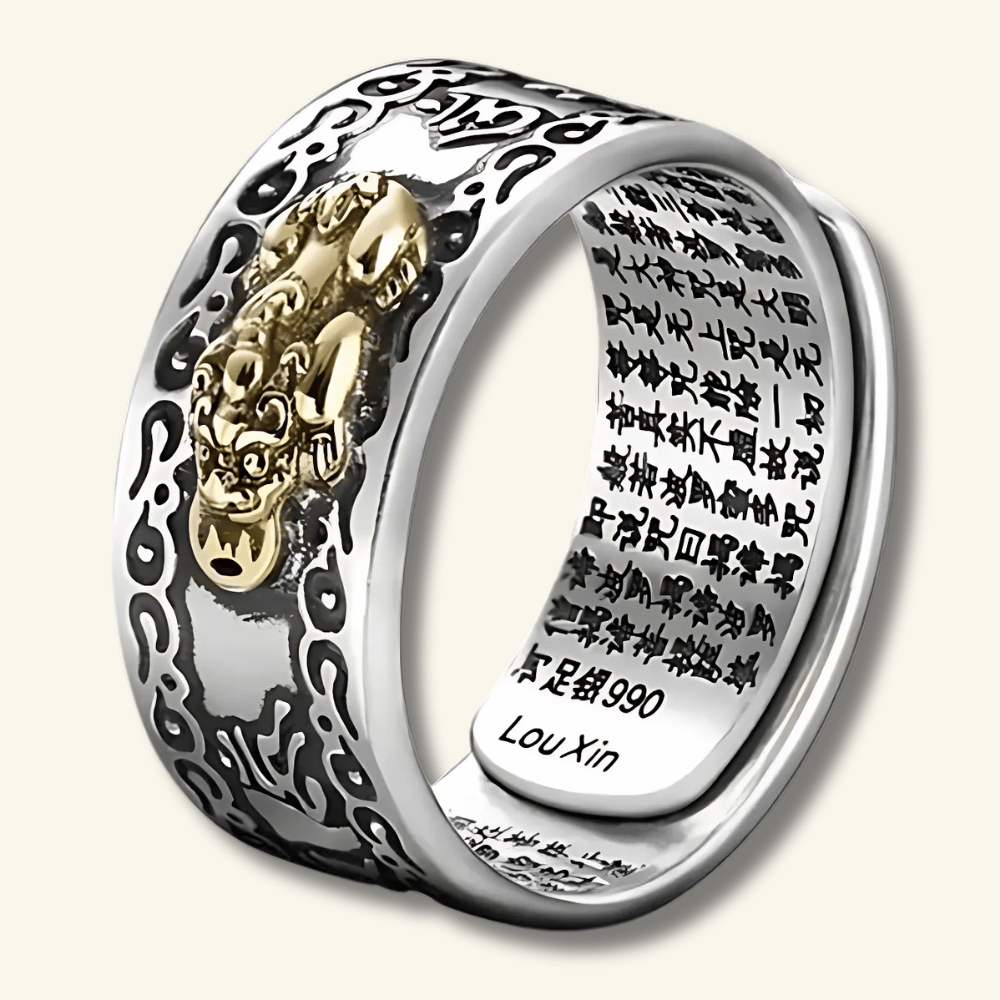 Feng Shui Pixiu Mantra Ring