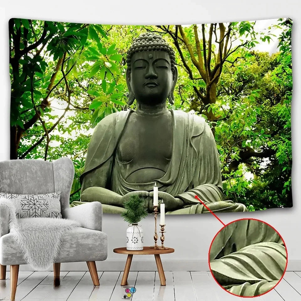 Nature Buddha tapestry