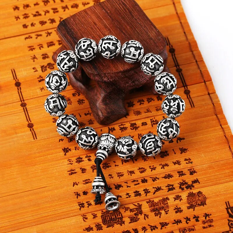 Sanskrit Mantra Bead Mala Bracelet