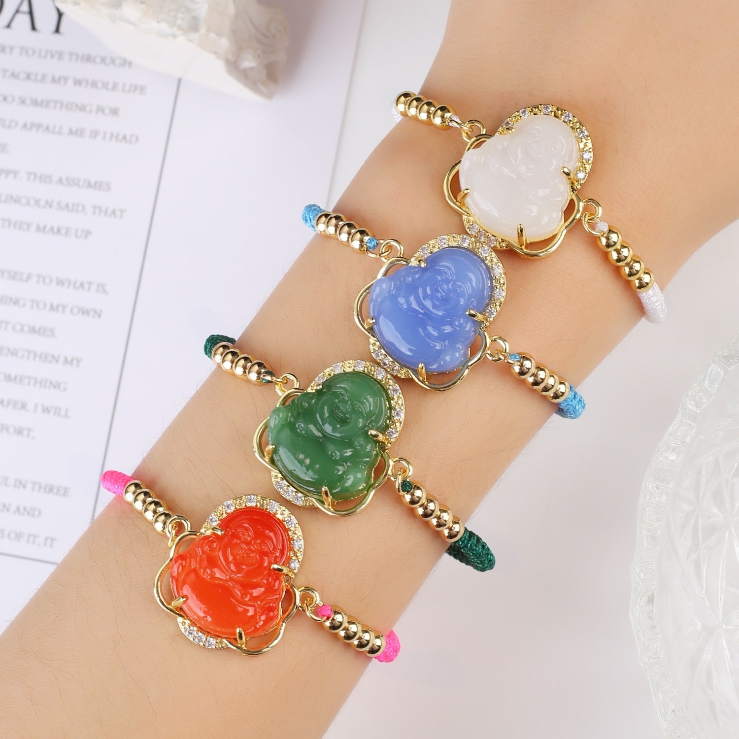 Zircon Buddha Bracelet