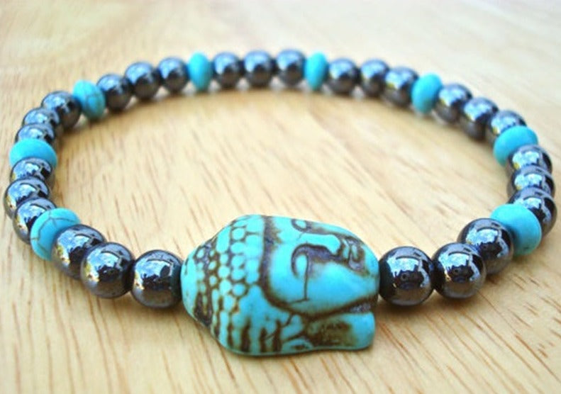 Tibetan Turquoise Buddha Bracelet
