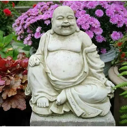 Large Stone Laughing Buddha Statue