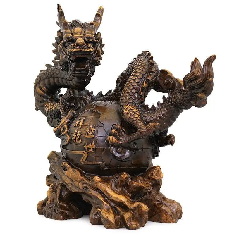 Large Chinese Dragon Statue
