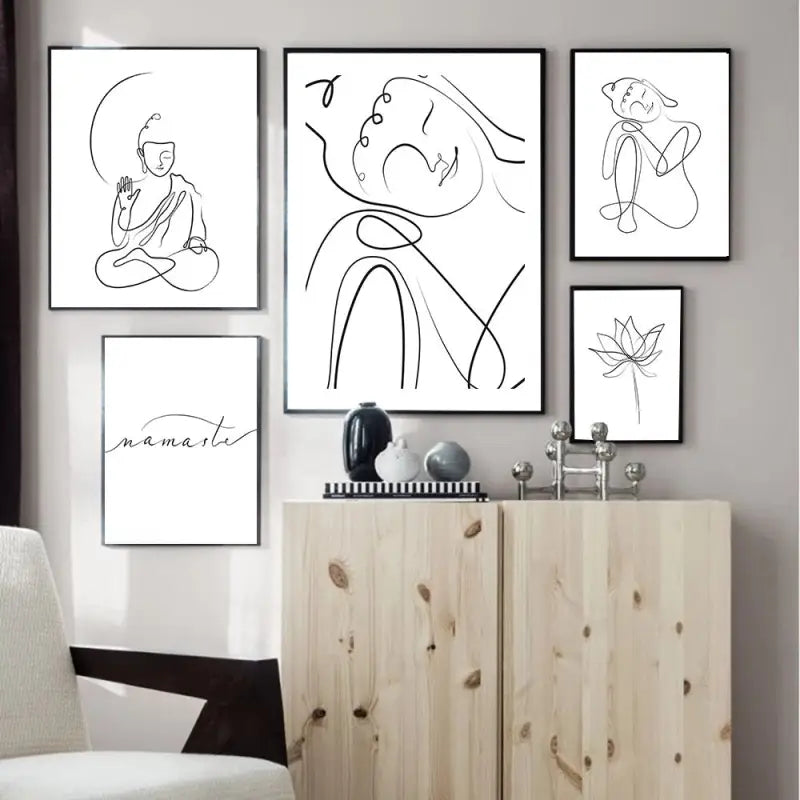 White Pure Buddha Poster