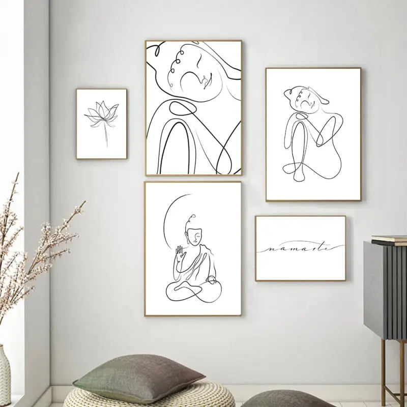 White Pure Buddha Poster
