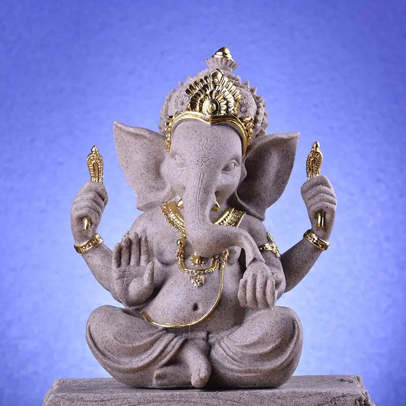 Sandstone Ganesha Elephant Statue