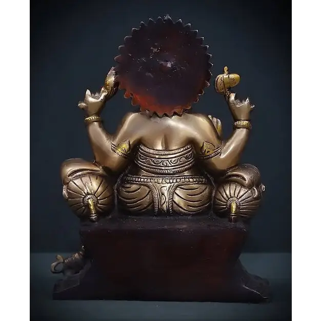 Brass Hindu God Ganesha Statue