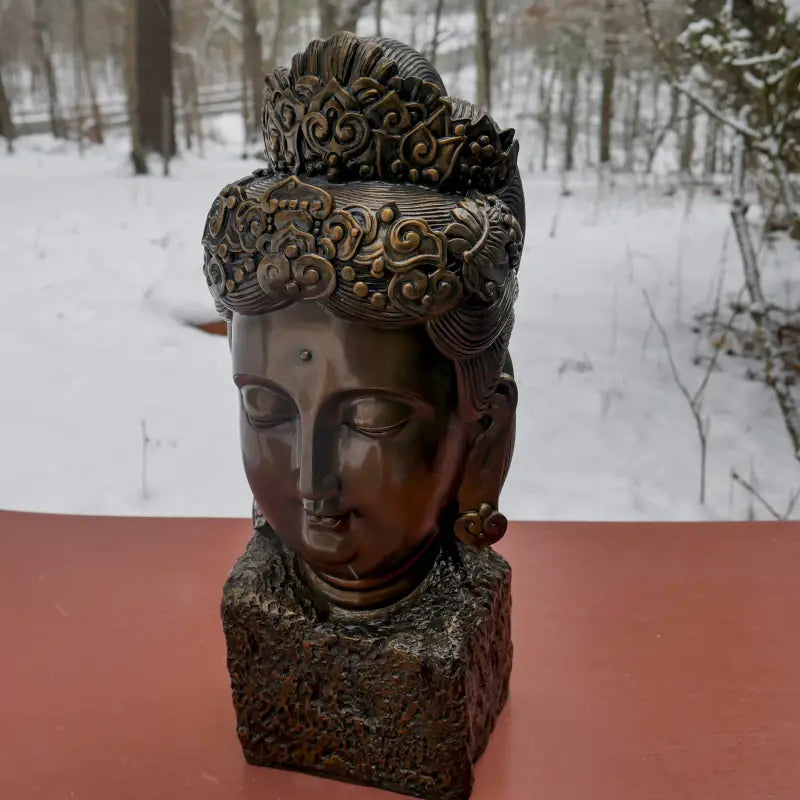 Guan Yin Head Statue