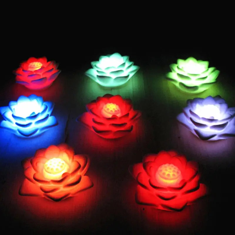 LED Lotus Flower Night Light