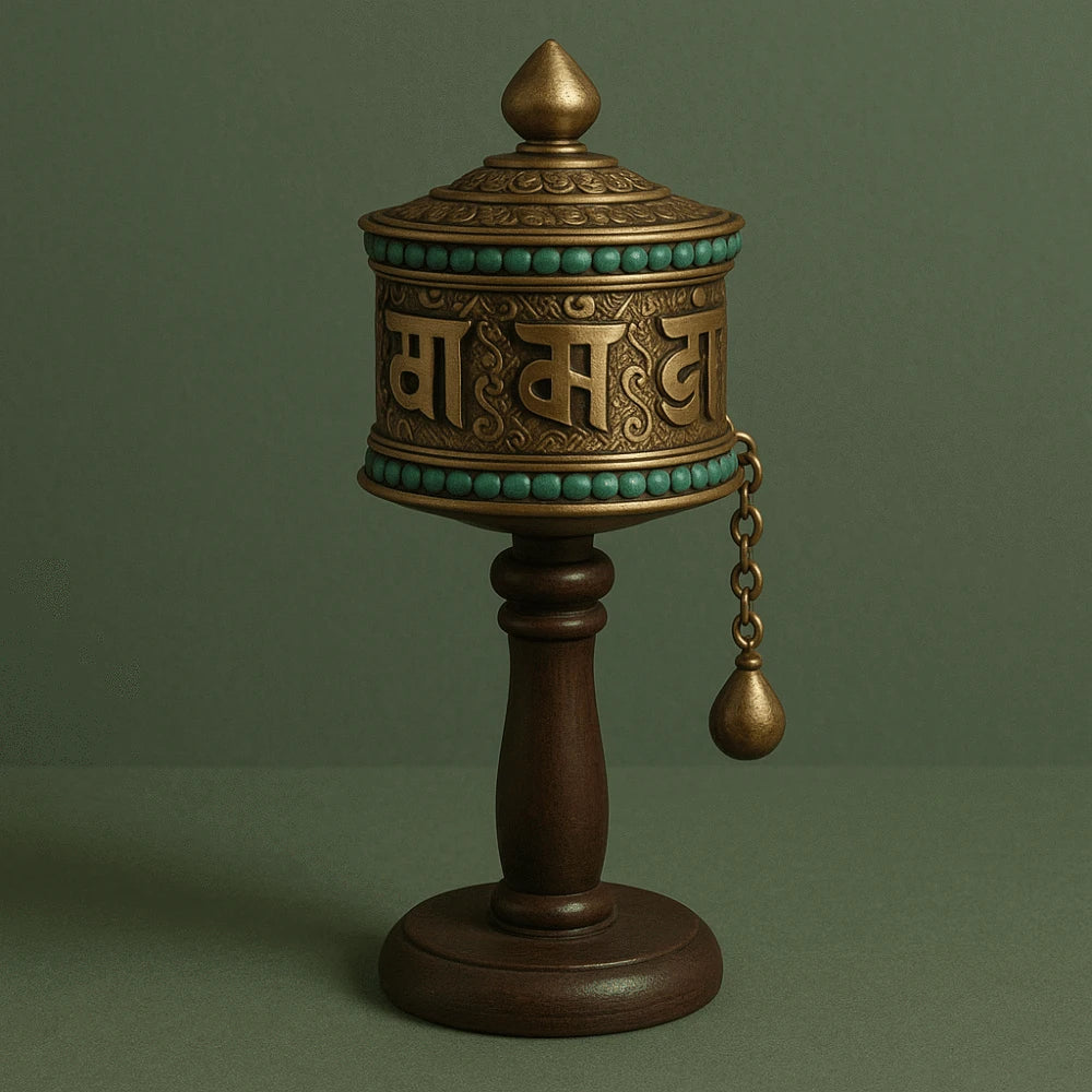 Tibetan Prayer Wheel Image