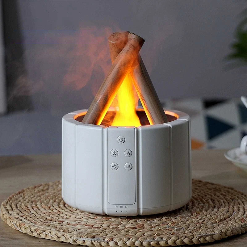 Essential Oil Diffuser Peaceful Fire 280ml Aromatherapy Ultrasonic Mist | Buddhive