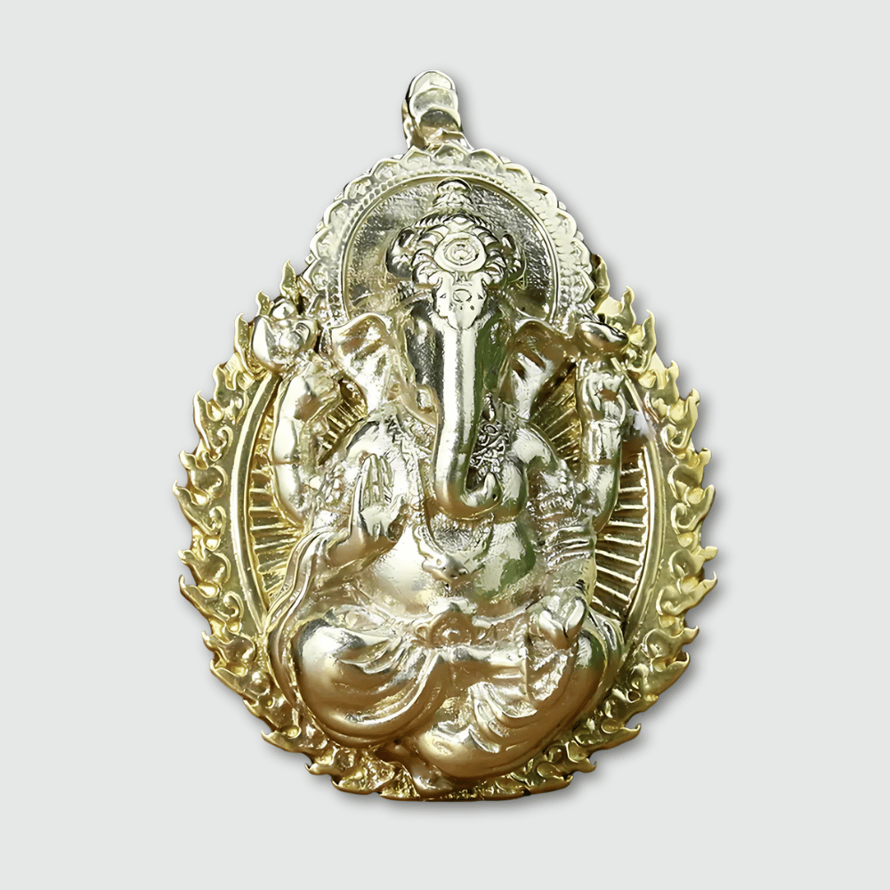 Ganesh Copper Amulet - Buddhist Protection Charm - Hindu Elephant God Pendant | Buddhive