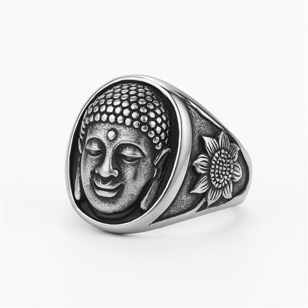 Silver Buddha Ring - Spiritual Buddhist Jewelry for Men & Women | Buddhive