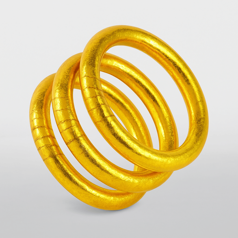 Buddhist Band Ring Silicone & Metal - Spiritual Meditation Jewelry for Men & Women | Buddhive