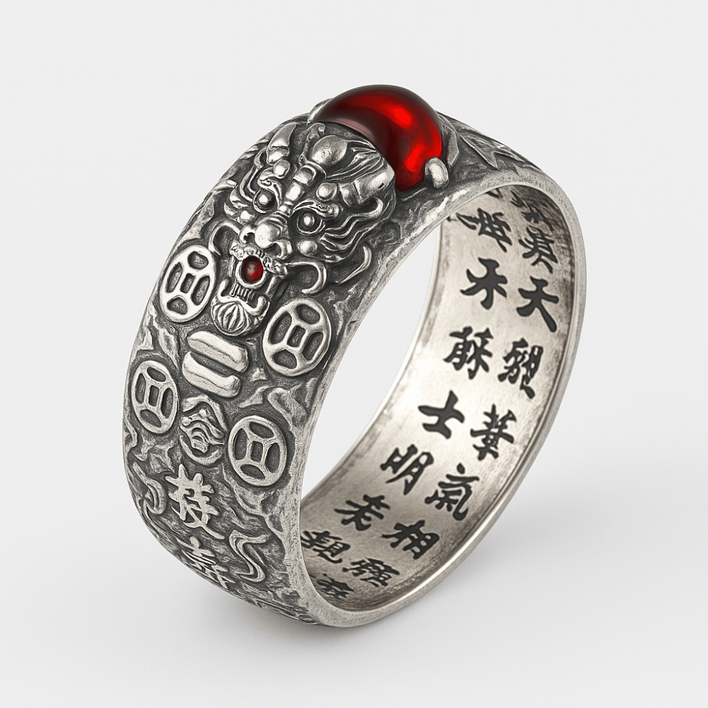 Buddhist Ring for Women Adjustable Stainless Steel Animal Symbol | Buddhive