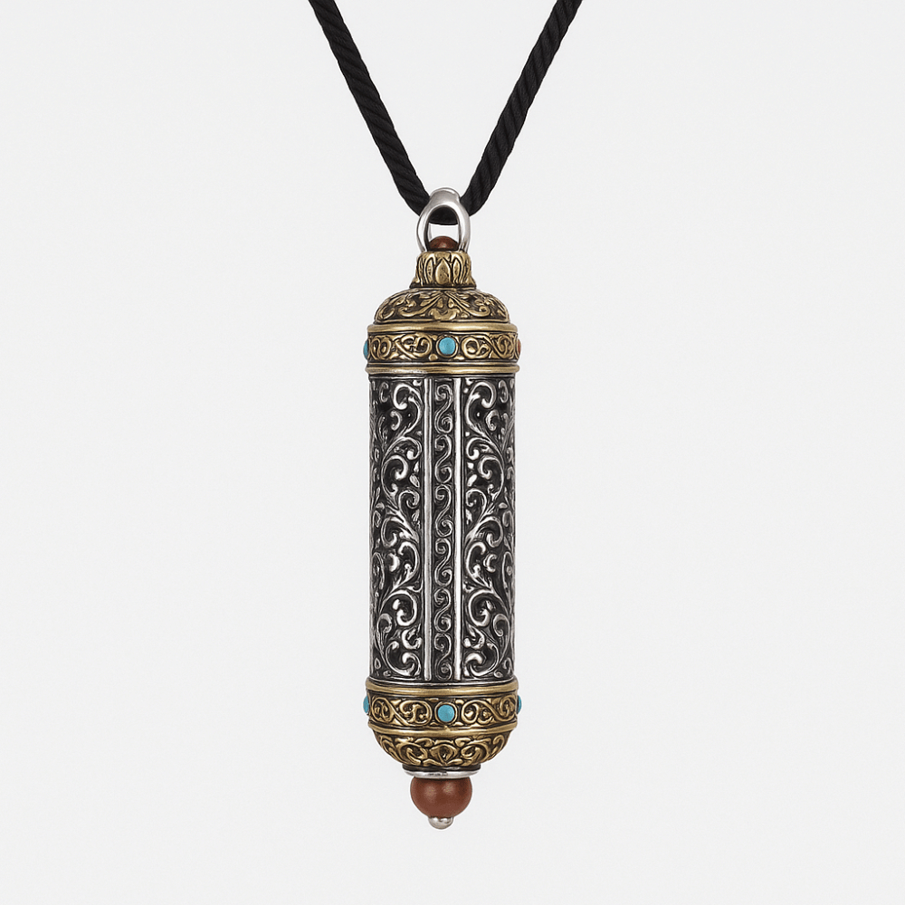 Buddha Amulet Pendant - Silver Buddhist Protection Necklace - Spiritual Jewelry | Buddhive