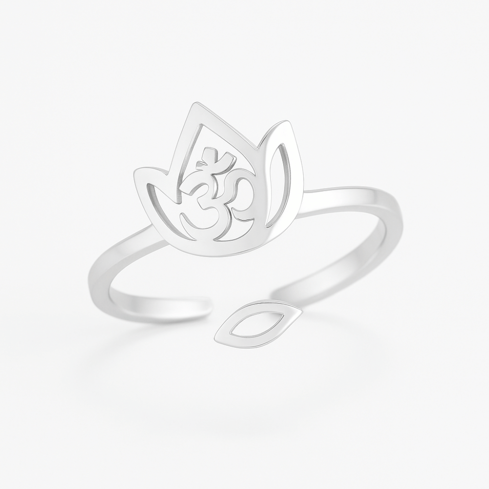 Lotus Flower Ring Sterling Silver - Buddhist Jewelry for Meditation & Mindfulness | Buddhive