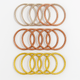 Buddhist Bangle Bracelets 7 Pack Set - Silicone Multi-Layer Stackable Wristbands | Buddhive