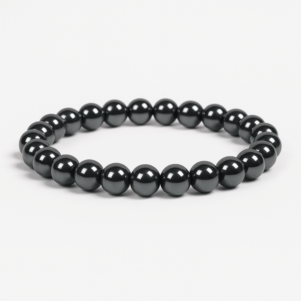 Hematite Protection Bracelet - Natural Stone Energy Shield - Grounding & Negativity Defense | Buddhive