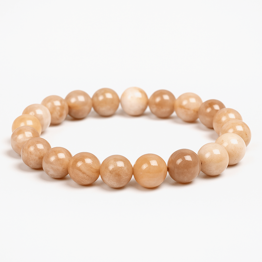 Sunstone Bracelet Natural Gemstone - Joy & Vitality Energy - 8mm Beads | Buddhive