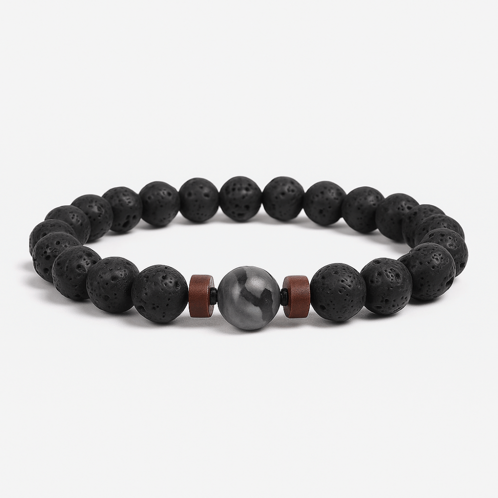 Lava Stone Bracelet Natural Volcanic Rock | Essential Oil Diffuser Aromatherapy Jewelry | Buddhive