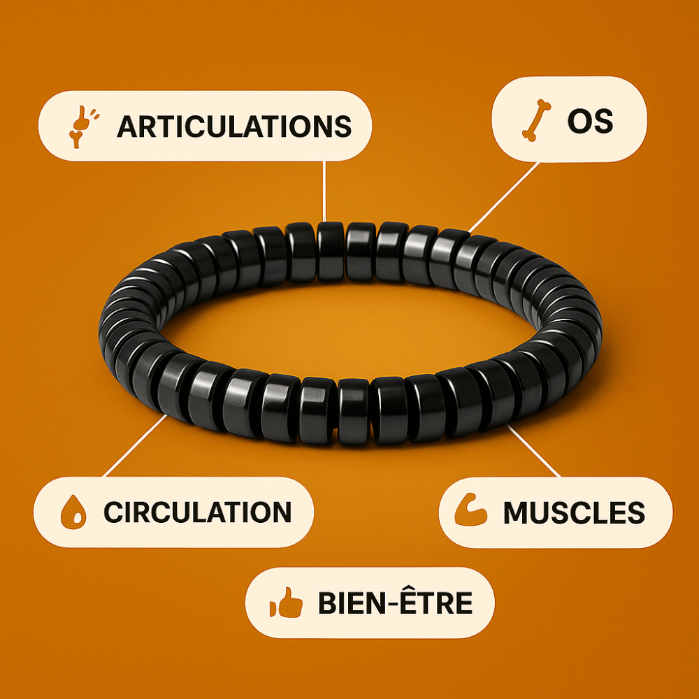 Hematite Bracelet for Arthritis Relief - Natural Stone Pain Support Jewelry | Buddhive