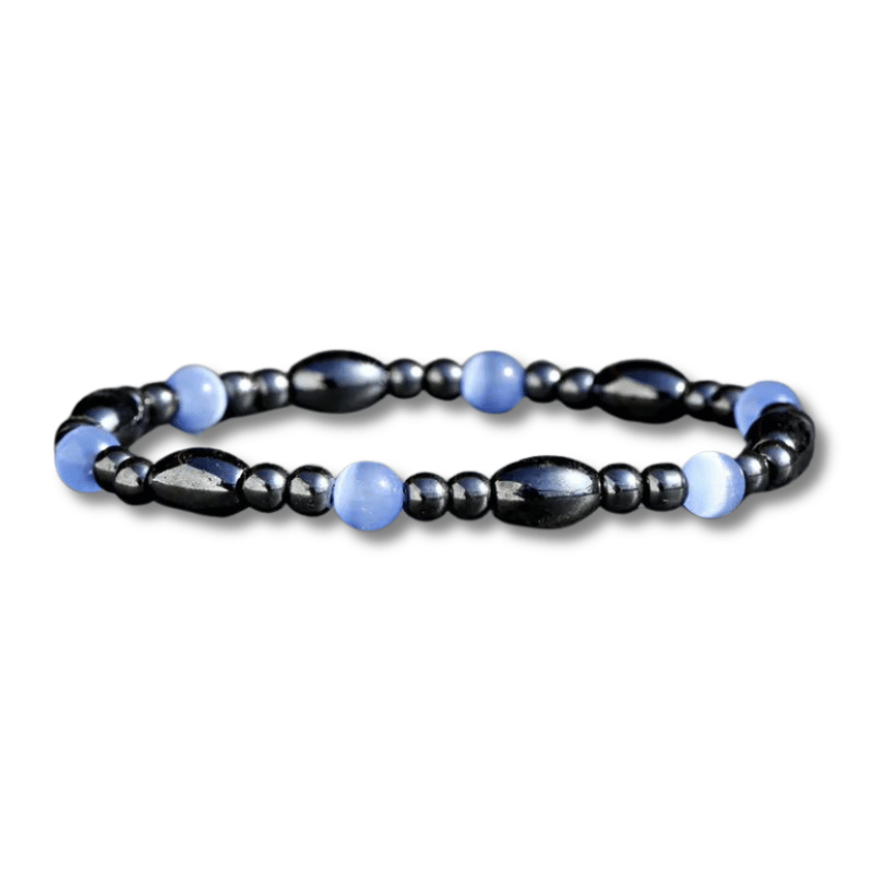 Sleep Bracelet Natural Stone Cat's Eye Magnetic Therapy for Rest & Relaxation | Buddhive