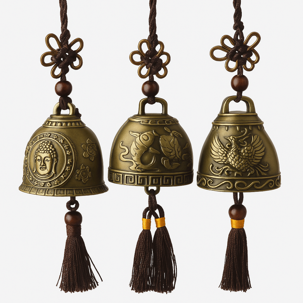 Tibetan Wind Chime Bell - Brass Feng Shui Bell for Home & Meditation | Buddhive