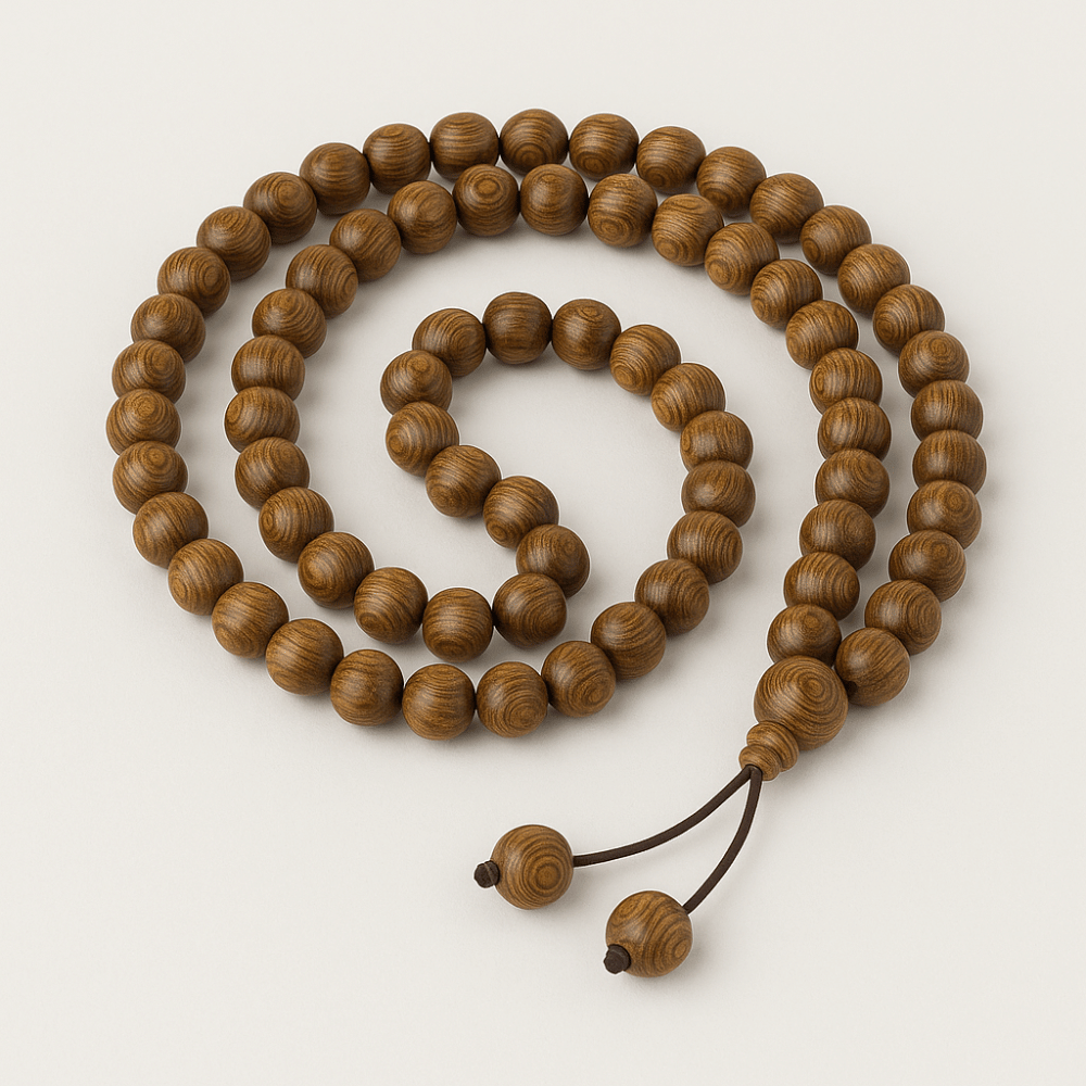 Tibetan Mala Necklace Natural Wood Beads 108 - Prayer Meditation Japa Mala | Buddhive