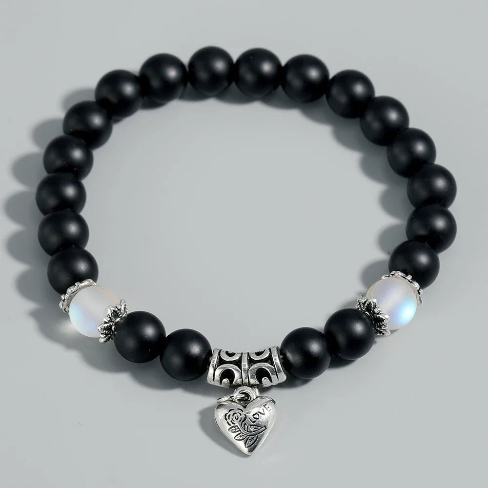 Tibetan Bodhi Seed Heart Bracelet for Women - Sacred Buddhist Prayer Beads | Buddhive