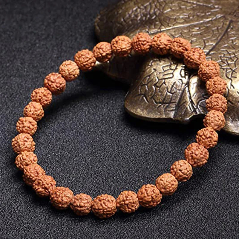 Bodhi Seed Bracelet - Tibetan Buddhist Mala Prayer Beads - Natural Sacred Wood | Buddhive