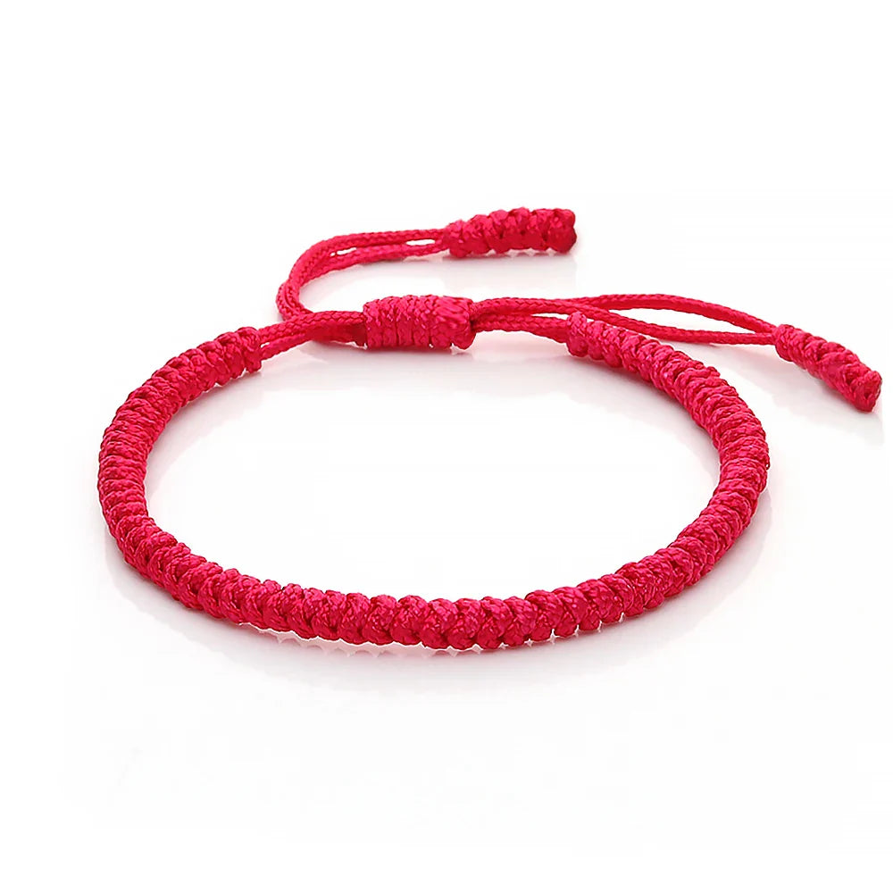 Tibetan Red String Bracelet - Adjustable Buddhist Rope Bracelet for Protection & Balance | Buddhive