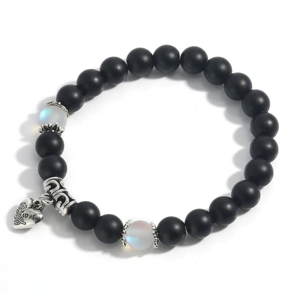 Tibetan Bodhi Seed Heart Bracelet for Women - Sacred Buddhist Prayer Beads | Buddhive