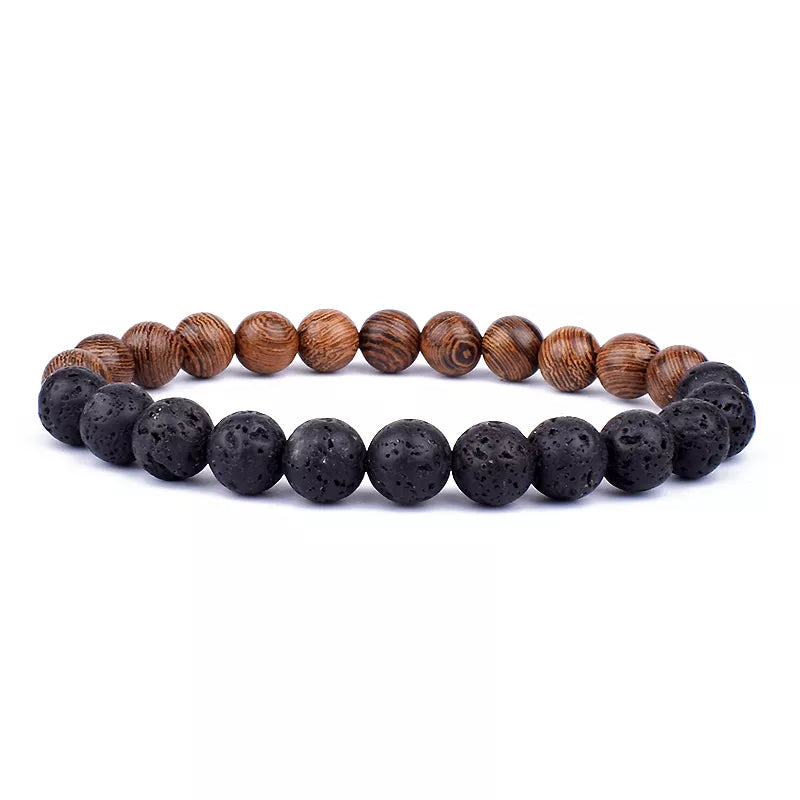 Lava Stone Bracelet Natural Volcanic Rock | Essential Oil Diffuser Aromatherapy Jewelry | Buddhive