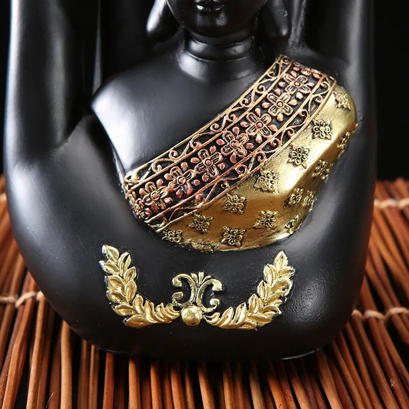Buddha Hand Statue Resin Wood Finish - Zen Meditation Decor 7 Inch | Buddhive