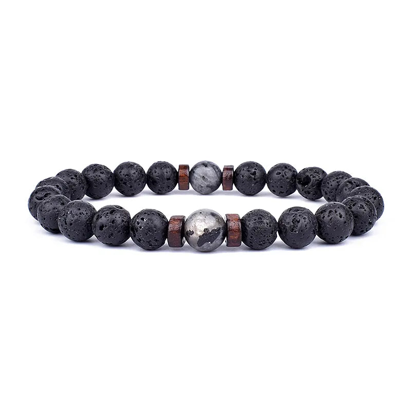 Lava Stone Bracelet Natural Volcanic Rock | Essential Oil Diffuser Aromatherapy Jewelry | Buddhive
