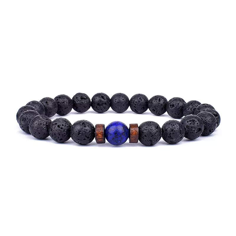 Lava Stone Bracelet Natural Volcanic Rock | Essential Oil Diffuser Aromatherapy Jewelry | Buddhive
