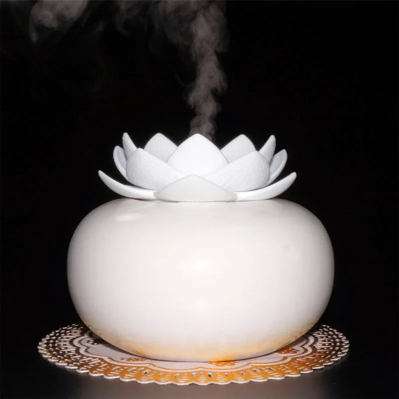 Lotus Flower Essential Oil Diffuser - Ultrasonic Aromatherapy Mist - 260ml | Buddhive