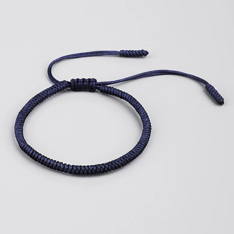 Black Tibetan Bracelet Cotton Rope Spiritual Jewelry for Men & Women | Buddhive