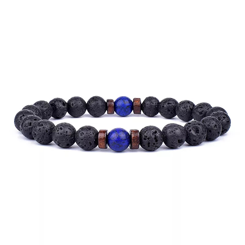Lava Stone Bracelet Natural Volcanic Rock | Essential Oil Diffuser Aromatherapy Jewelry | Buddhive