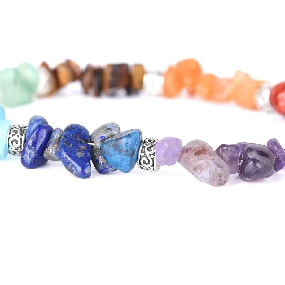 7 Chakra Bracelet Baroque Style Natural Gemstone - Energy Healing & Balance | Buddhive