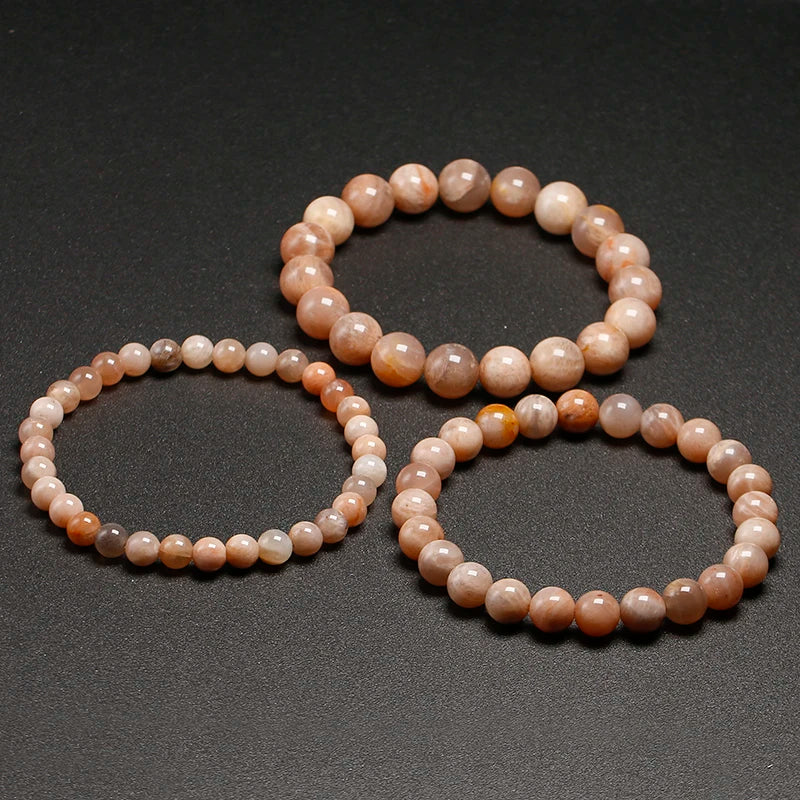 Sunstone Bracelet Natural Gemstone - Joy & Vitality Energy - 8mm Beads | Buddhive