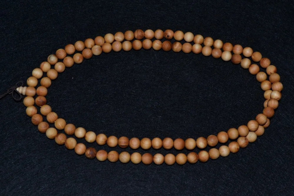 Tibetan Mala Bracelet Traditional Wood Bead Prayer Bracelet 108 Beads | Buddhive