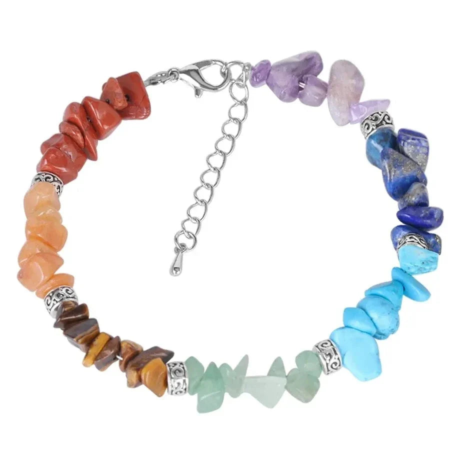 7 Chakra Bracelet Baroque Style Natural Gemstone - Energy Healing & Balance | Buddhive