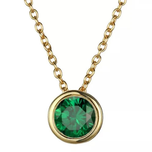 Birthstone Necklace Natural Gemstone Pendant - Personalized Crystal Jewelry | Buddhive