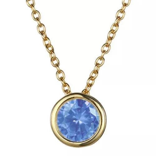 Birthstone Necklace Natural Gemstone Pendant - Personalized Crystal Jewelry | Buddhive