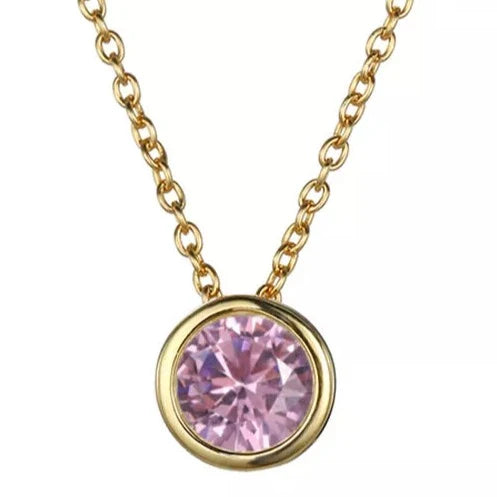 Birthstone Necklace Natural Gemstone Pendant - Personalized Crystal Jewelry | Buddhive