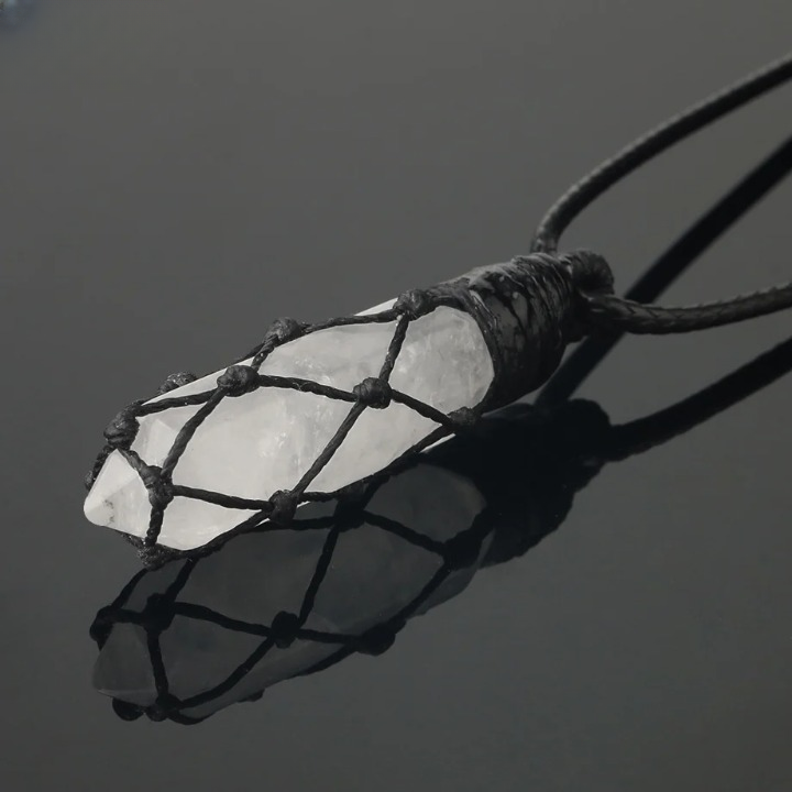 Green Aventurine Necklace - Crystal Pendant Unisex Stone Jewelry for Balance & Positivity | Buddhive