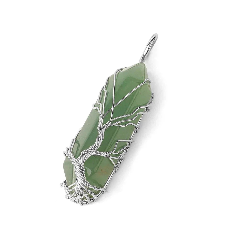 Tree of Life Necklace Natural Amethyst Stone Crystal Pendant | Buddhist Healing Jewelry | Buddhive