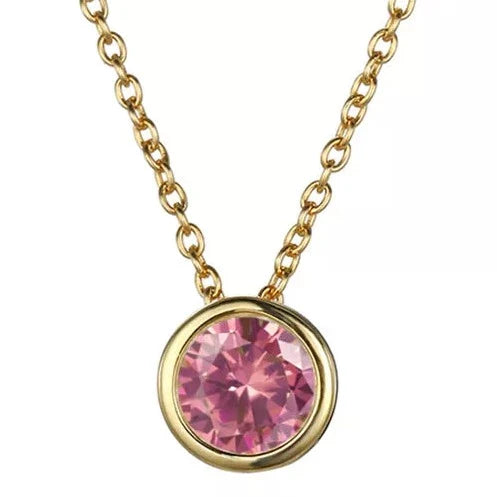 Birthstone Necklace Natural Gemstone Pendant - Personalized Crystal Jewelry | Buddhive